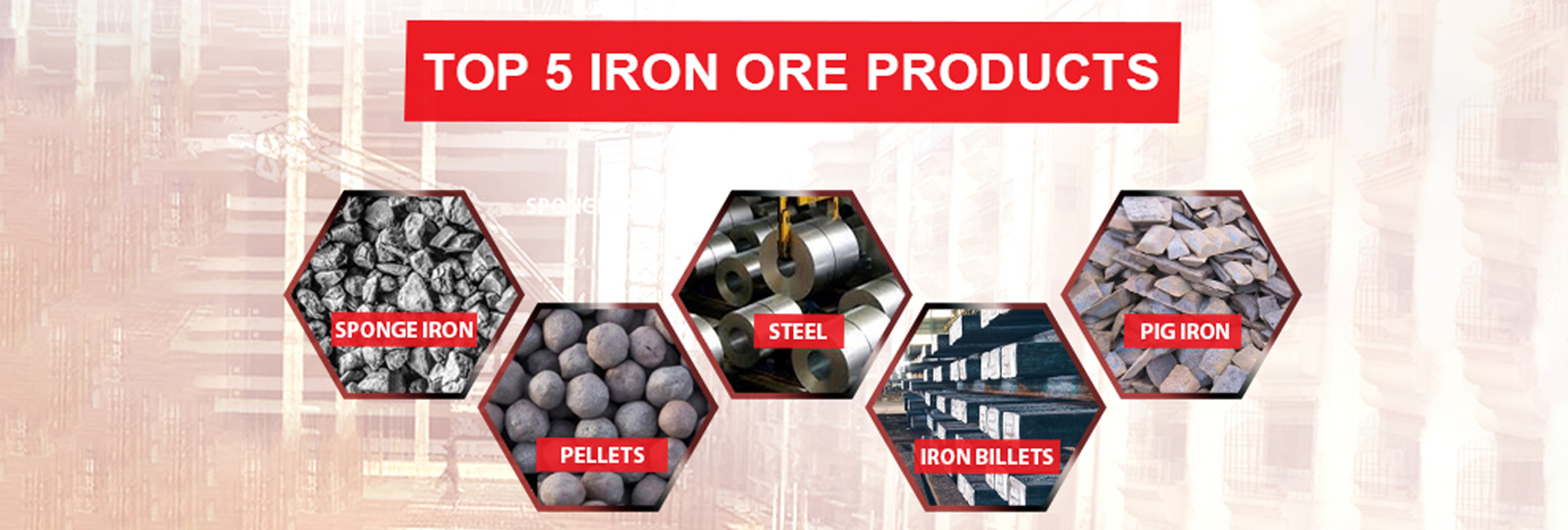 Top 5 iron ore products in India